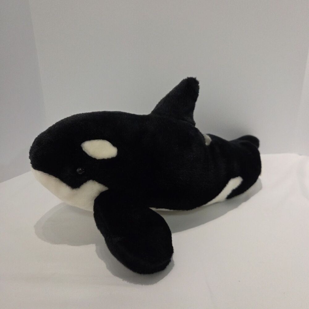 Vintage Shamu Plush Sea World Orca Killer Whale, 21” Large Stuffed Animal